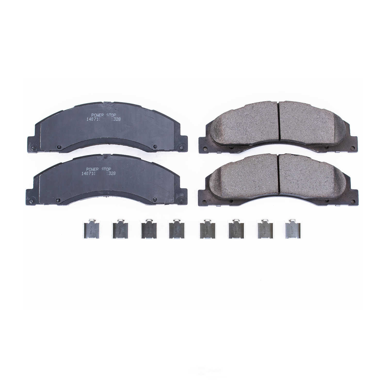 POWER STOP - Power Stop - Front Z17 Low-Dust Ceramic Brake Pads with Hardware (Front) - PWS 17-1328