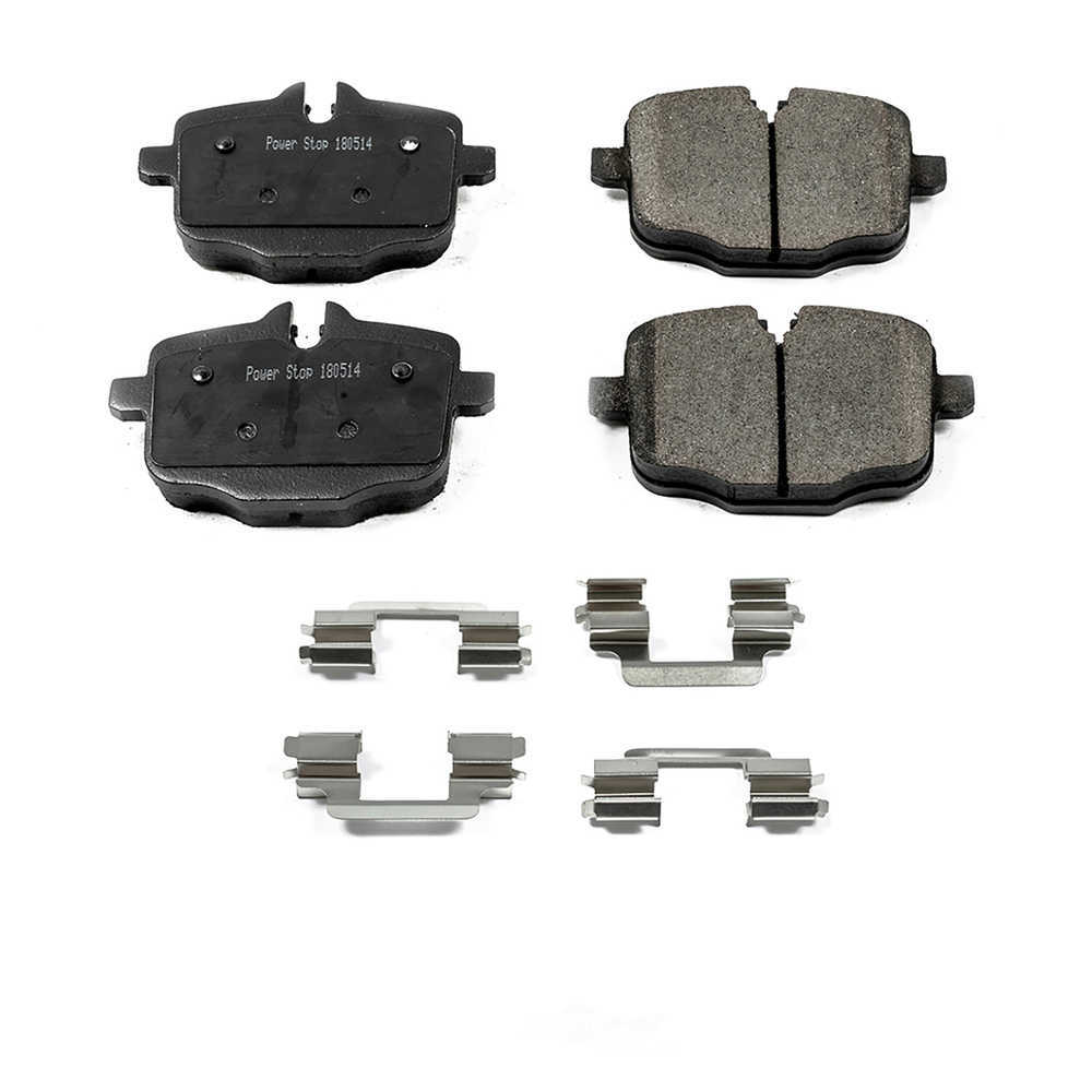 POWER STOP - Power Stop - Rear Z17 Low-Dust Ceramic Brake Pads with Hardware (Rear) - PWS 17-1469