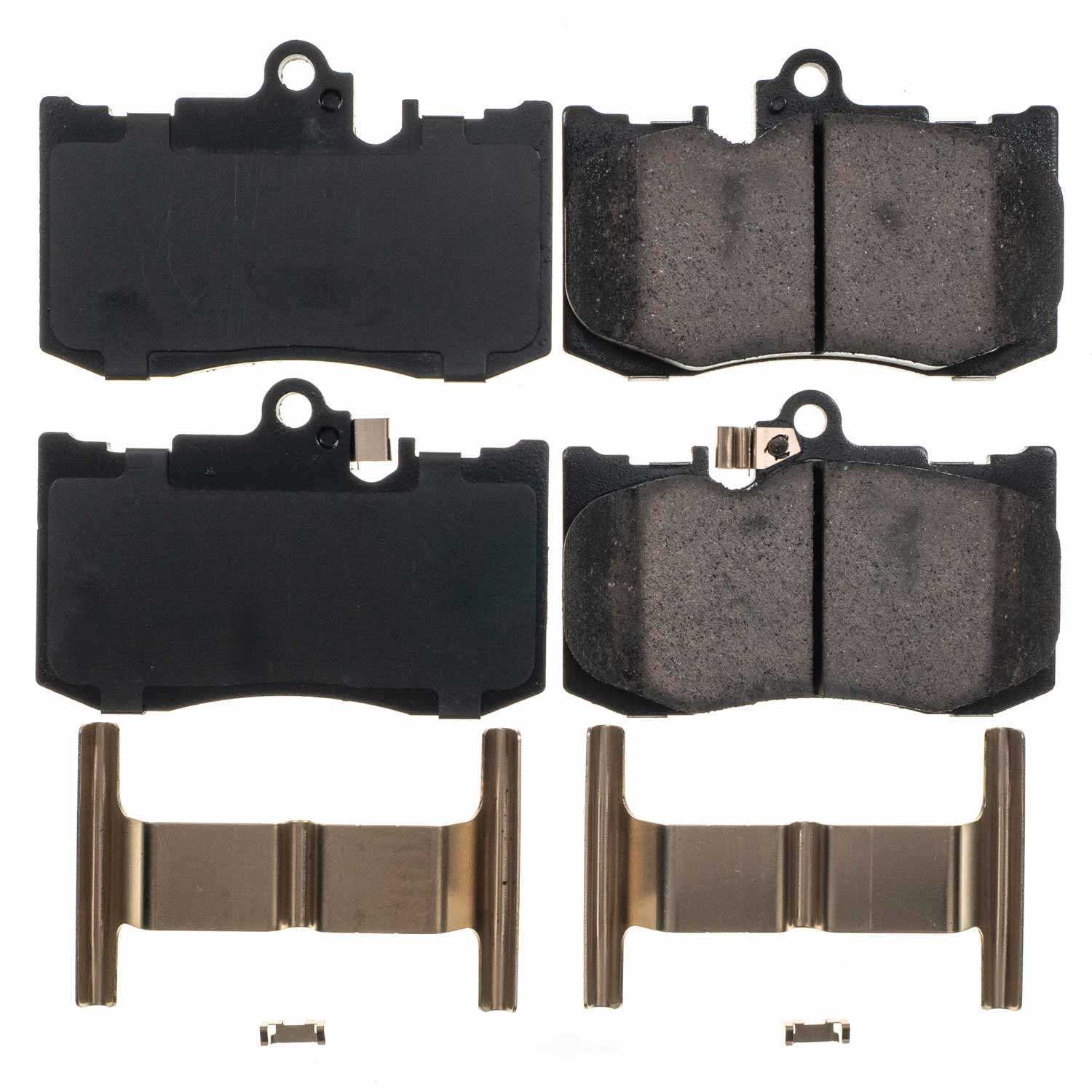 POWER STOP - Power Stop - Front Z17 Low-Dust Ceramic Brake Pads with Hardware (Front) - PWS 17-1586