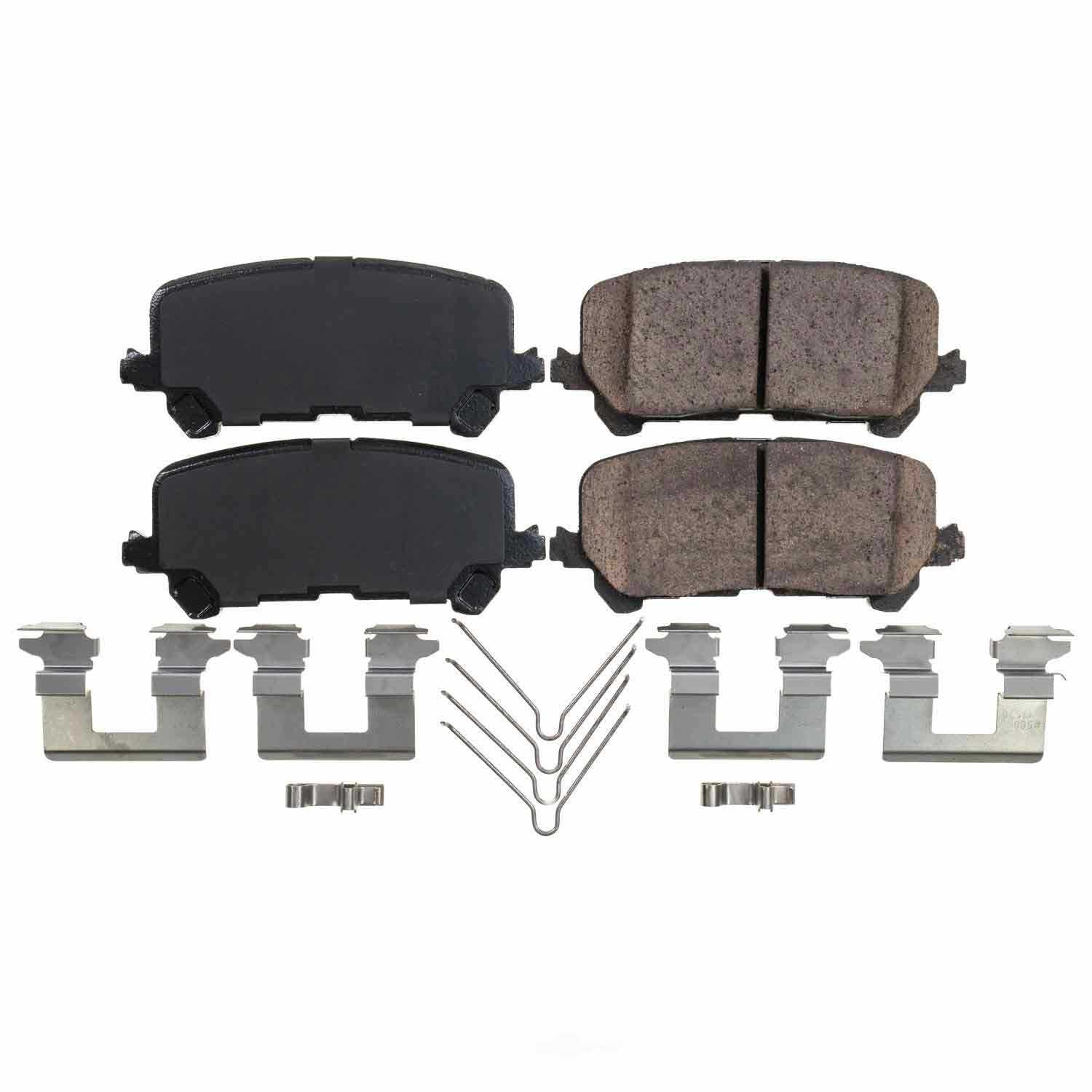 POWER STOP - Power Stop - Rear Z17 Low-Dust Ceramic Brake Pads with Hardware (Rear) - PWS 17-1724
