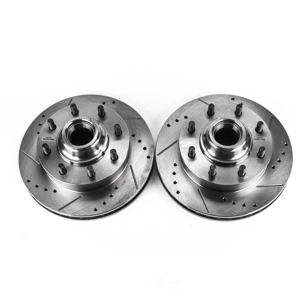POWER STOP - Power Stop - Front Drilled and Slotted Brake Rotor Pair - Contains AR862 (Front) - PWS AR8627XPR