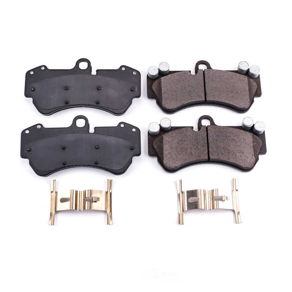 POWER STOP - Power Stop - Front Z17 Low-Dust Ceramic Brake Pads with Hardware (Front) - PWS 17-1007
