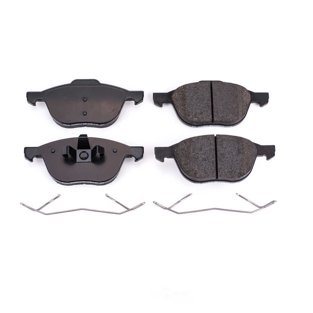 POWER STOP - Power Stop - Front Z17 Low-Dust Ceramic Brake Pads with Hardware (Front) - PWS 17-1044