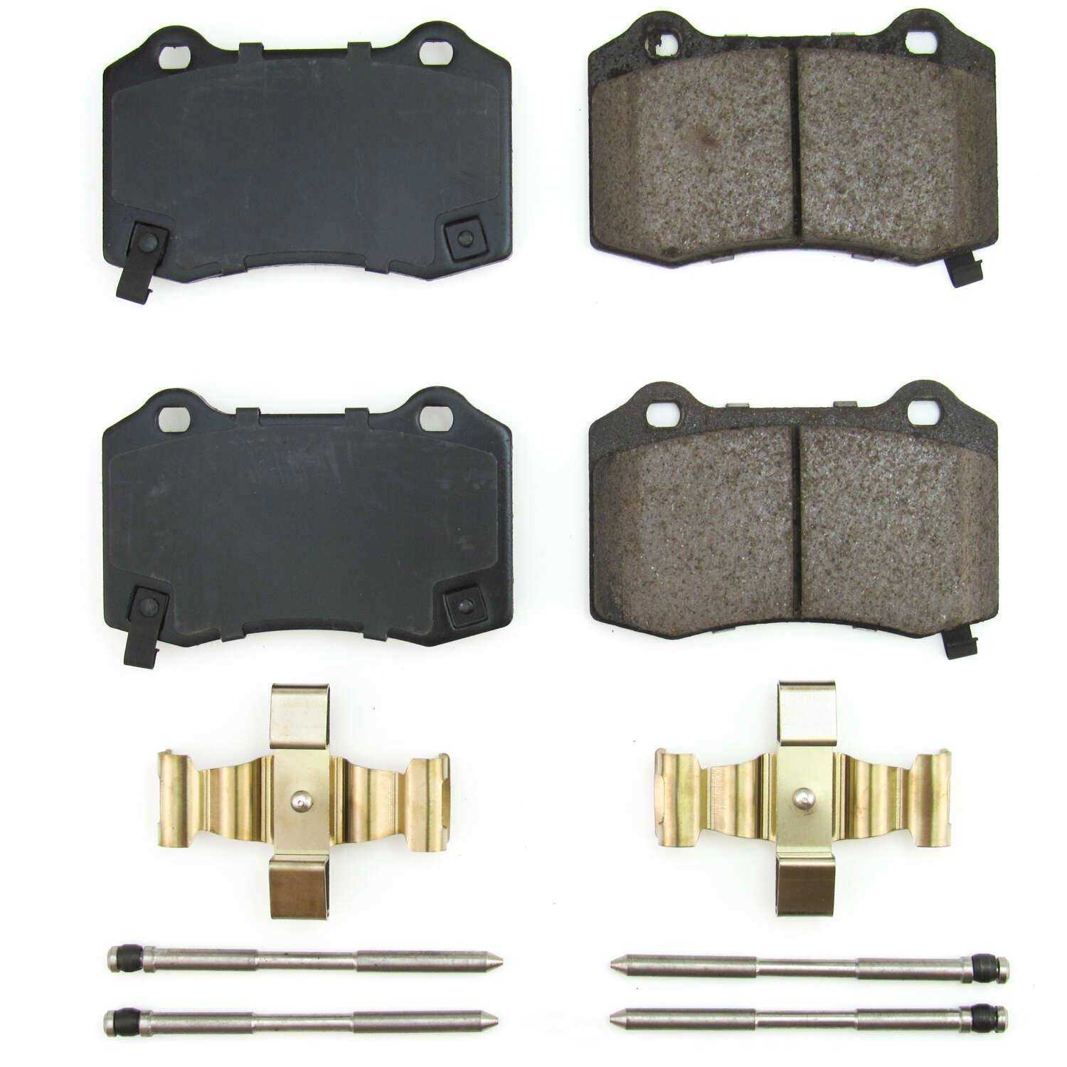 POWER STOP - Power Stop - Rear Z17 Low-Dust Ceramic Brake Pads with Hardware (Rear) - PWS 17-1053B