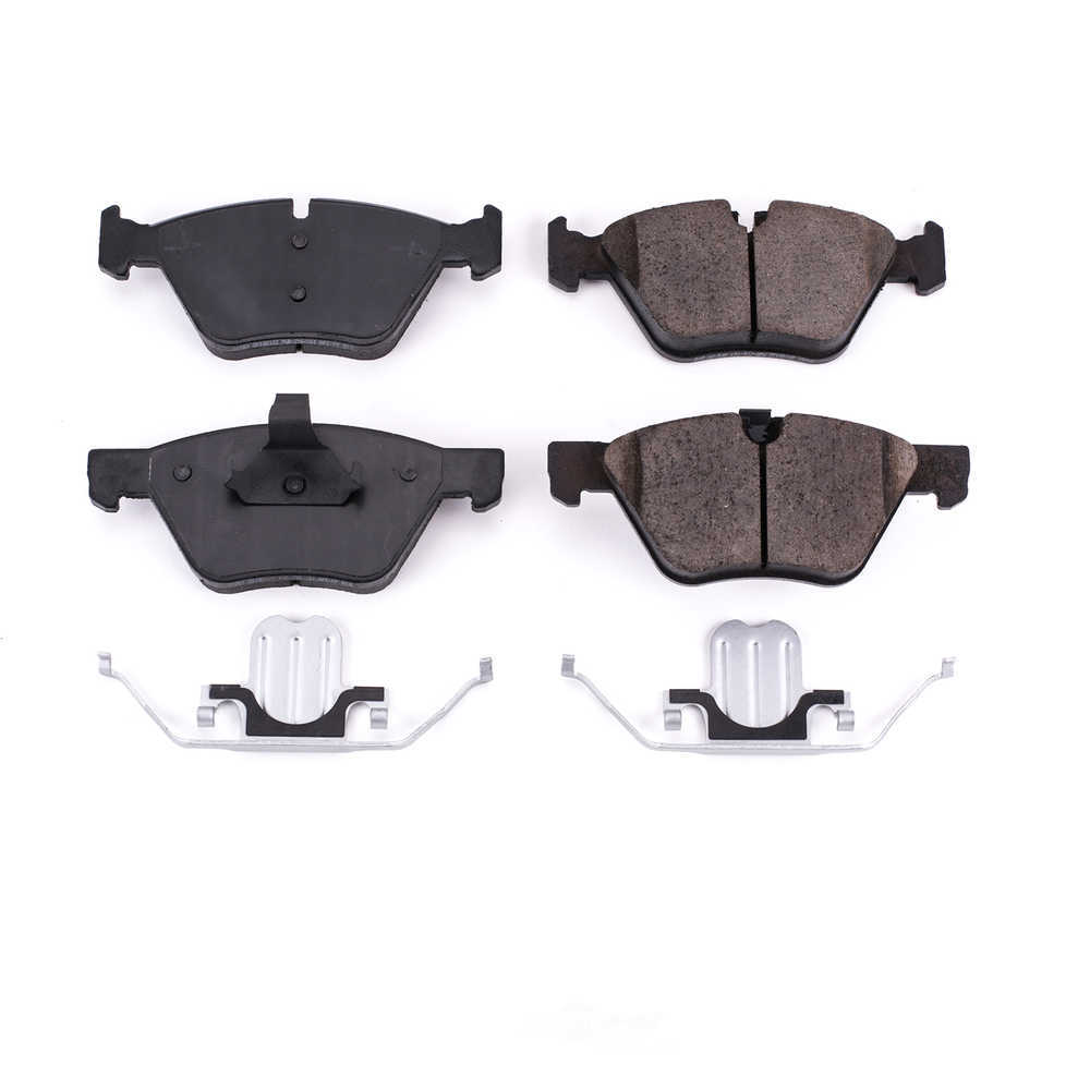 POWER STOP - Power Stop - Front Z17 Low-Dust Ceramic Brake Pads with Hardware (Front) - PWS 17-1061