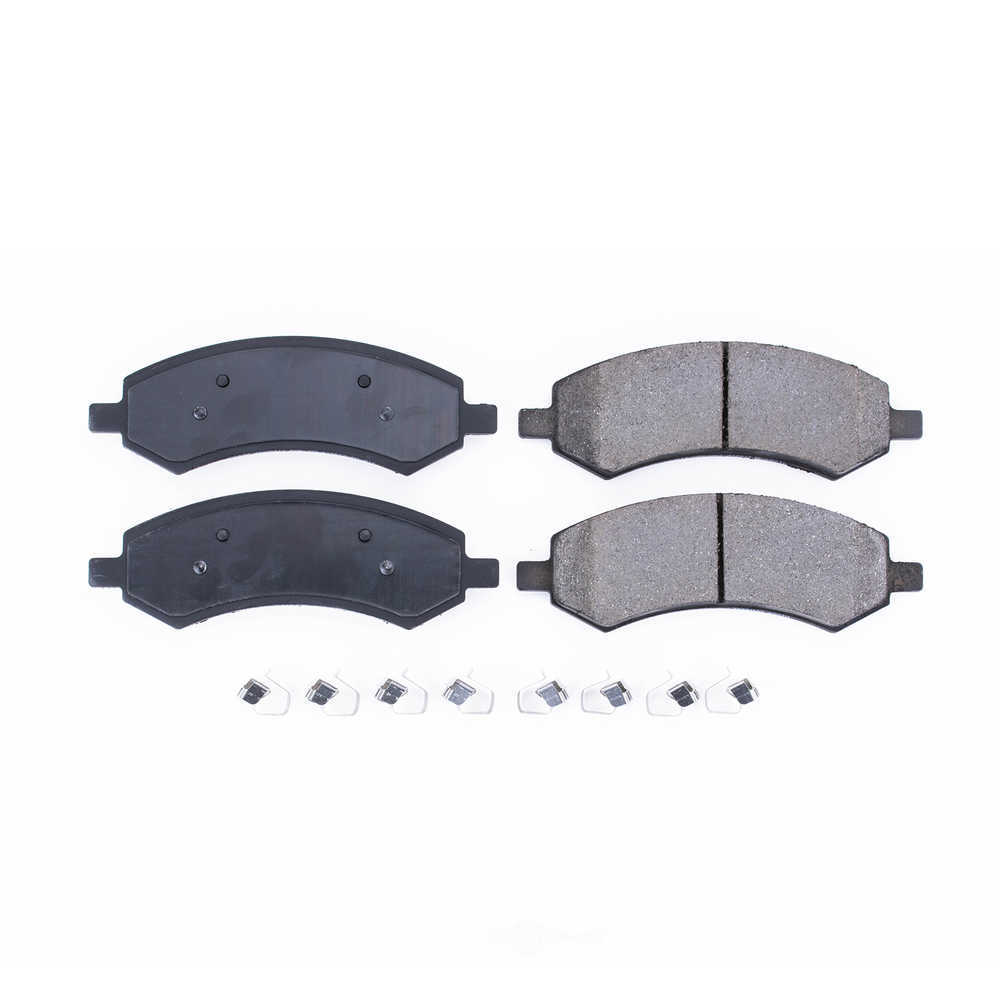 POWER STOP - Power Stop - Front Z17 Low-Dust Ceramic Brake Pads with Hardware (Front) - PWS 17-1084