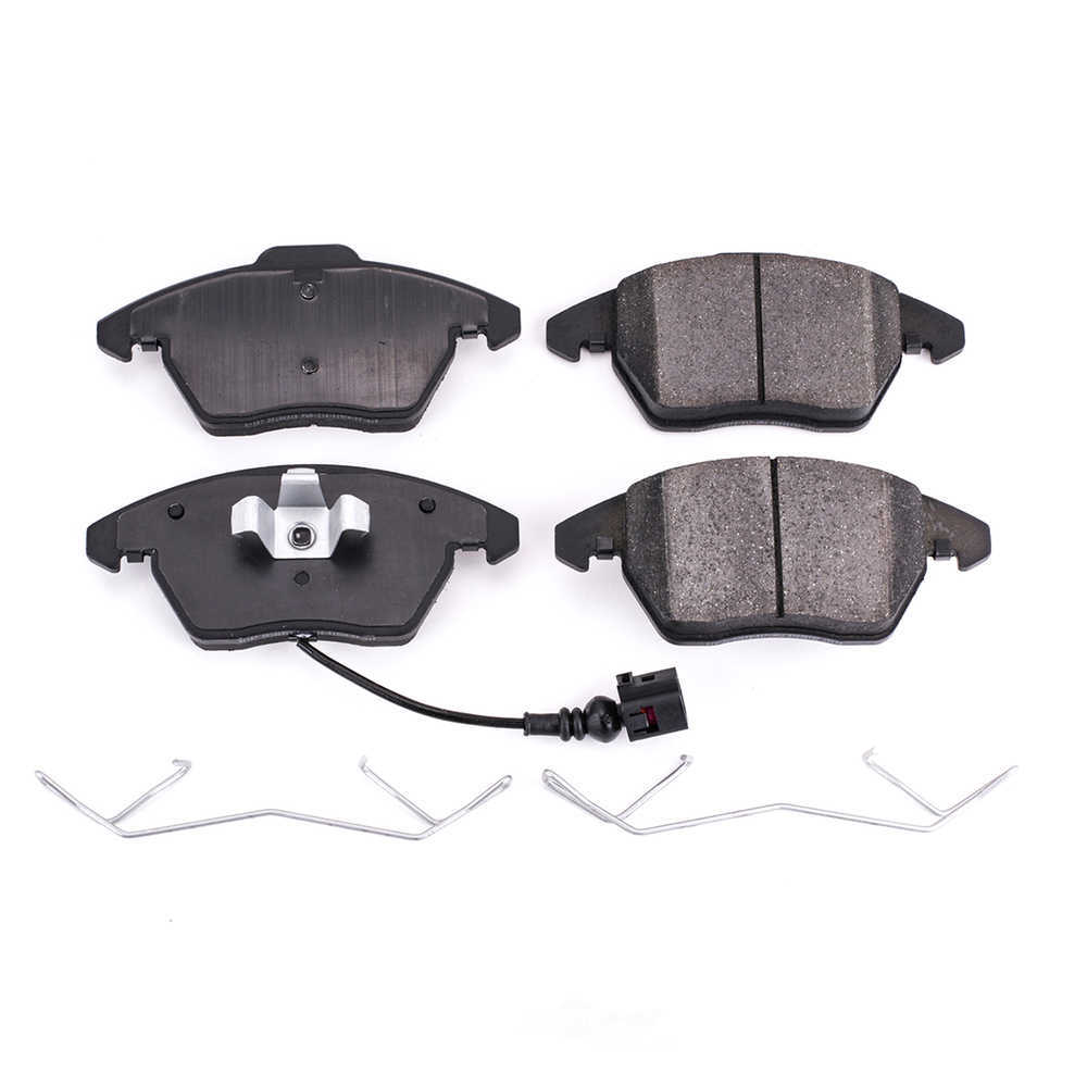 POWER STOP - Power Stop - Front Z17 Low-Dust Ceramic Brake Pads with Hardware (Front) - PWS 17-1107