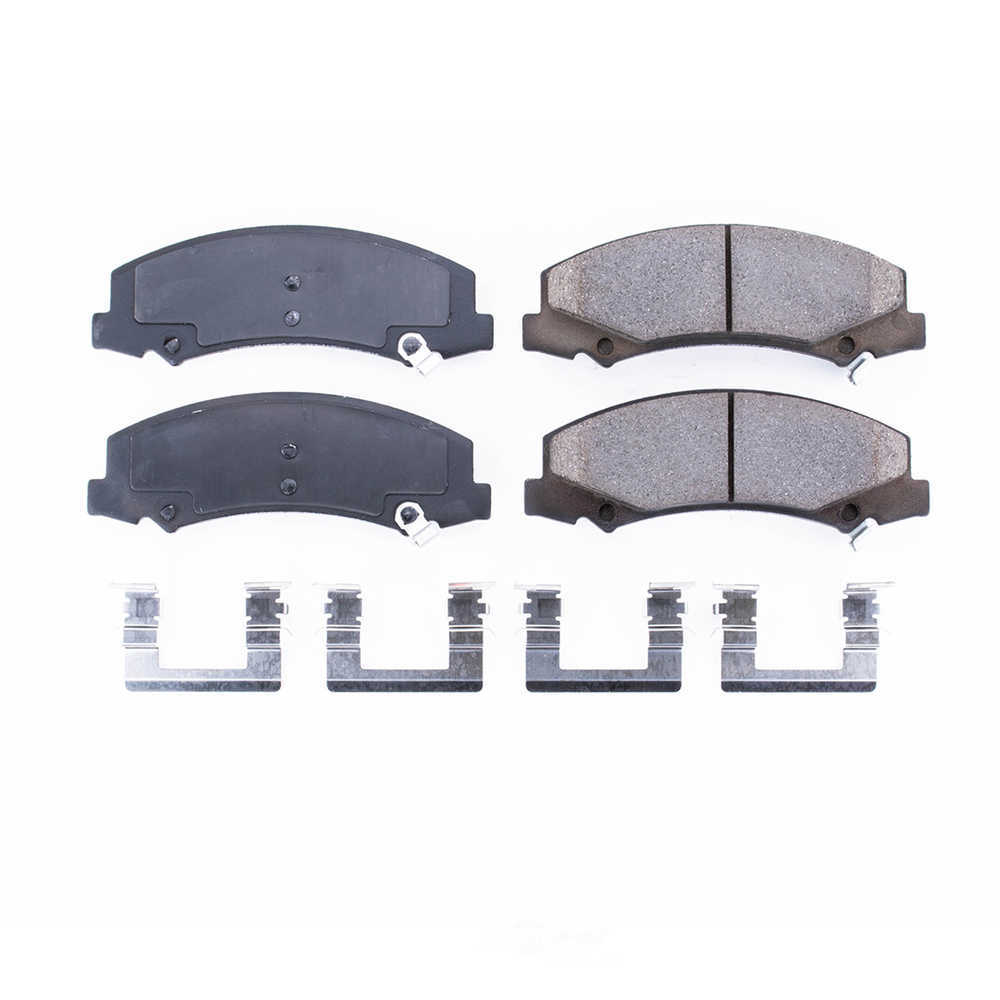 POWER STOP - Power Stop - Front Z17 Low-Dust Ceramic Brake Pads with Hardware (Front) - PWS 17-1159