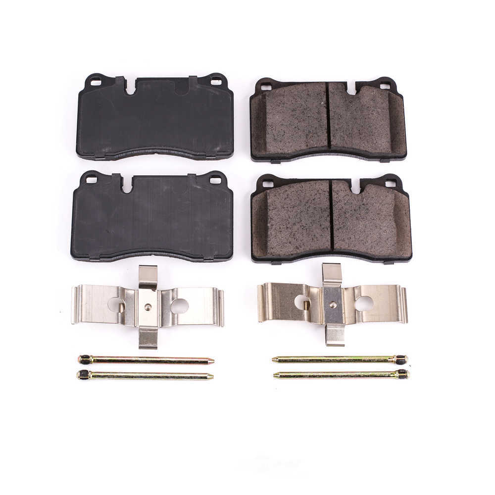 POWER STOP - Power Stop - Z17 Low-Dust Ceramic Brake Pads with Hardware (Front) - PWS 17-1165