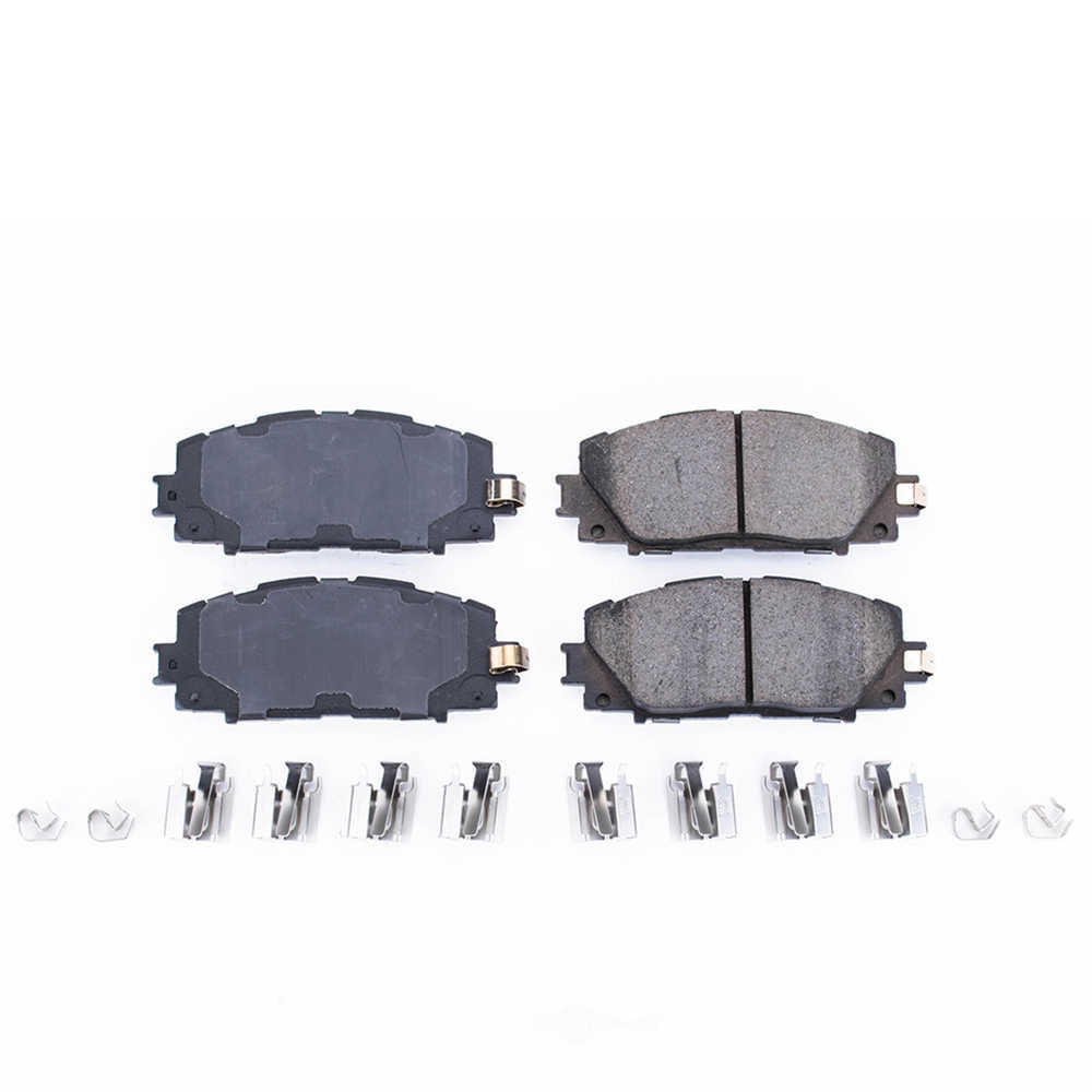 POWER STOP - Power Stop - Front Z17 Low-Dust Ceramic Brake Pads with Hardware (Front) - PWS 17-1184A