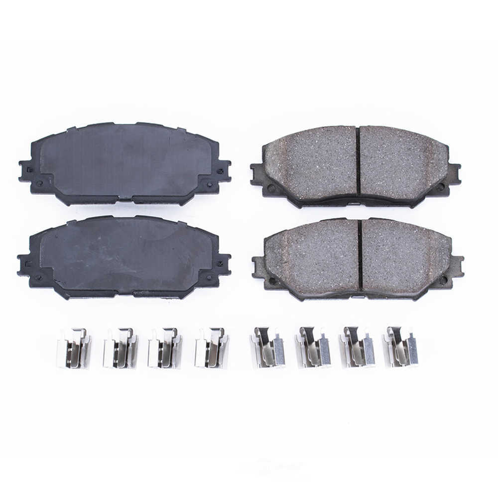 POWER STOP - Power Stop - Front Z17 Low-Dust Ceramic Brake Pads with Hardware (Front) - PWS 17-1210