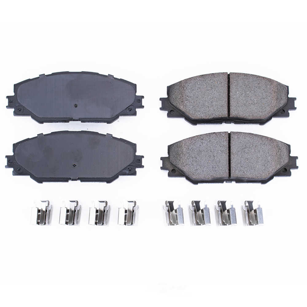POWER STOP - Power Stop - Front Z17 Low-Dust Ceramic Brake Pads with Hardware (Front) - PWS 17-1211