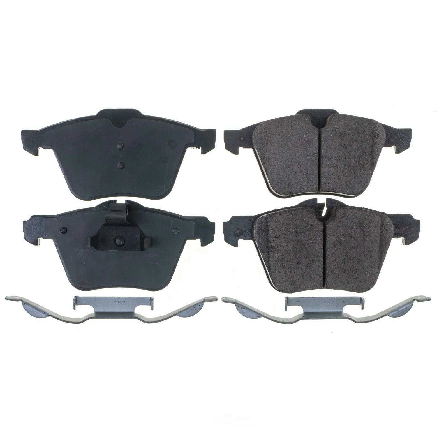 POWER STOP - Power Stop - Front Z17 Low-Dust Ceramic Brake Pads with Hardware (Front) - PWS 17-1240