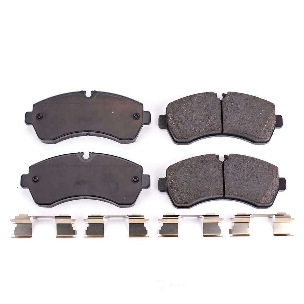 POWER STOP - Power Stop - Z17 Low-Dust Ceramic Brake Pads with Hardware (Front) - PWS 17-1268