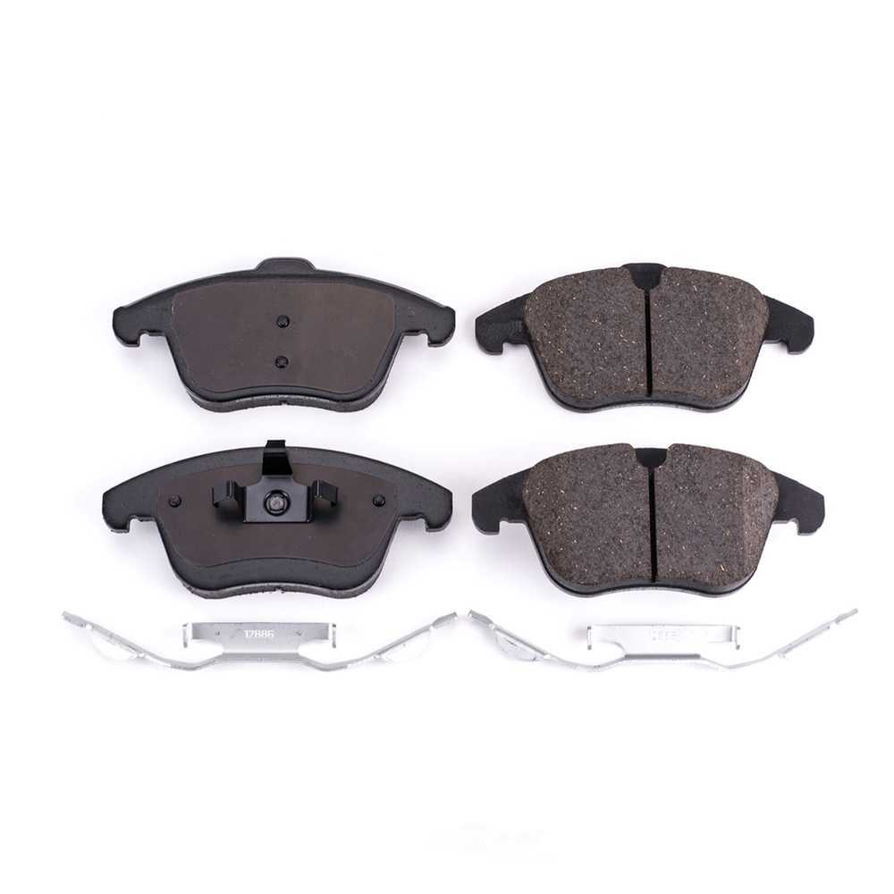 POWER STOP - Power Stop - Front Z17 Low-Dust Ceramic Brake Pads with Hardware (Front) - PWS 17-1306