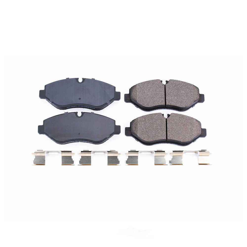 POWER STOP - Power Stop - Front Z17 Low-Dust Ceramic Brake Pads with Hardware (Front) - PWS 17-1316