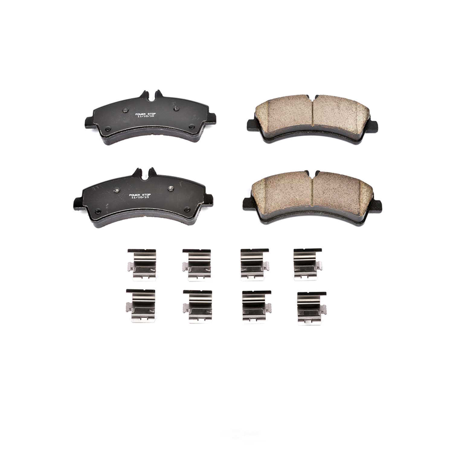 POWER STOP - Power Stop - Z17 Low-Dust Ceramic Brake Pads with Hardware (Rear) - PWS 17-1318