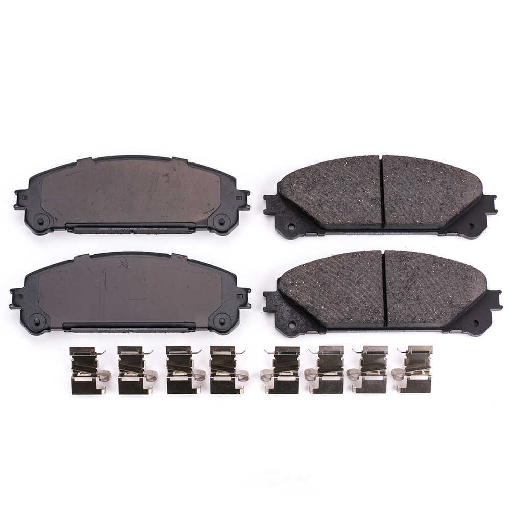 POWER STOP - Power Stop - Front Z17 Low-Dust Ceramic Brake Pads with Hardware (Front) - PWS 17-1324