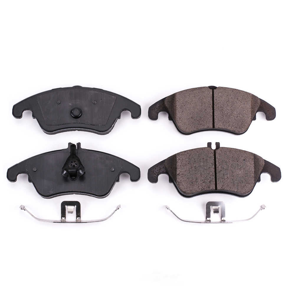 POWER STOP - Power Stop - Front Z17 Low-Dust Ceramic Brake Pads with Hardware (Front) - PWS 17-1342