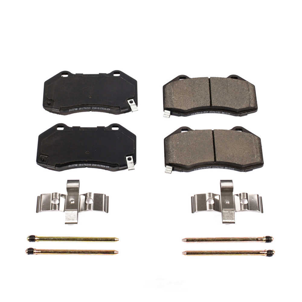 POWER STOP - Power Stop - Front Z17 Low-Dust Ceramic Brake Pads with Hardware (Front) - PWS 17-1379B