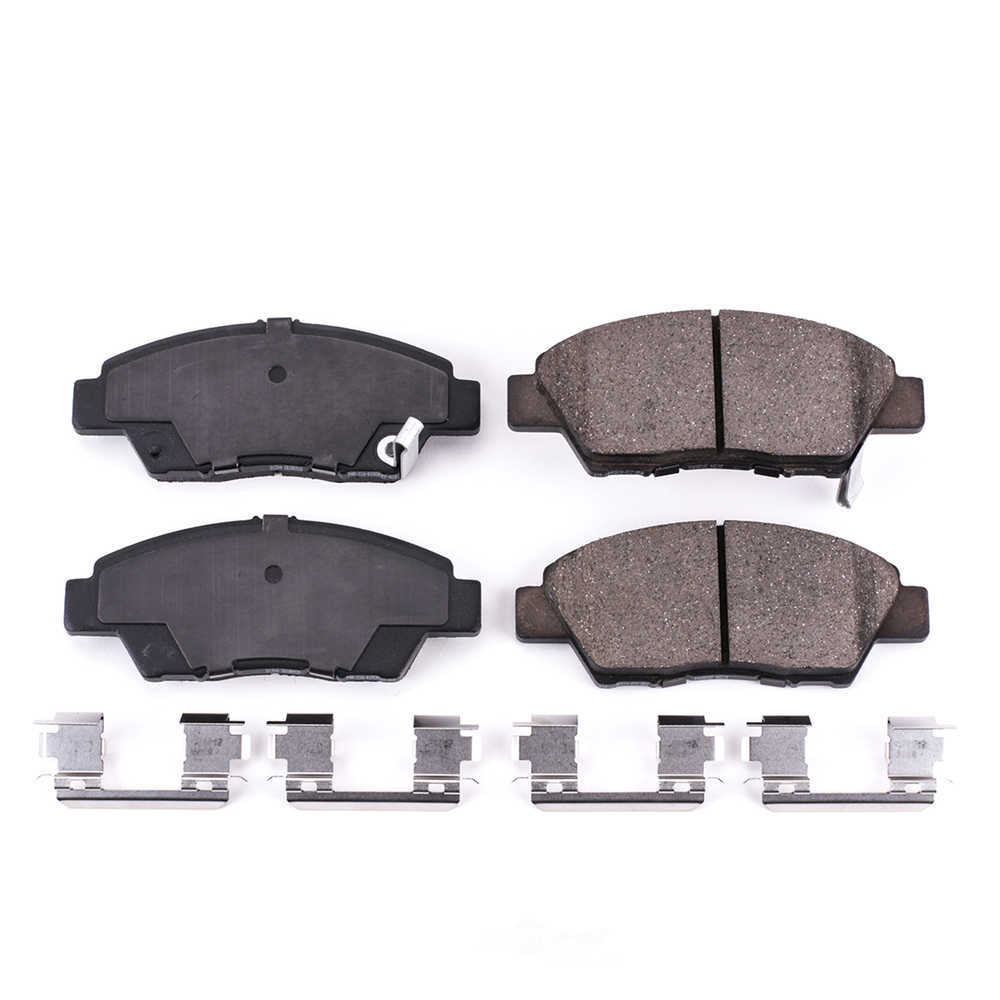 POWER STOP - Power Stop - Front Z17 Low-Dust Ceramic Brake Pads with Hardware (Front) - PWS 17-1394