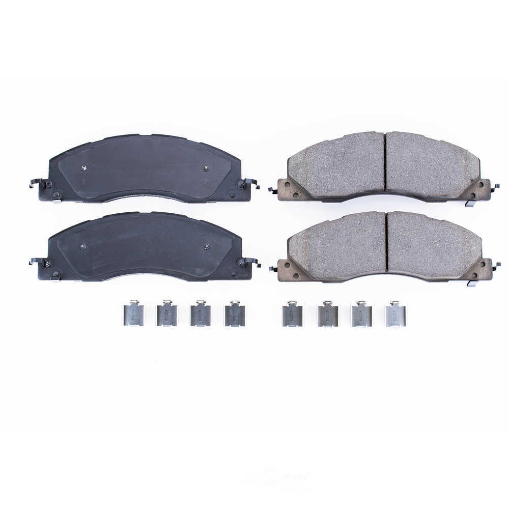 POWER STOP - Power Stop - Front Z17 Low-Dust Ceramic Brake Pads with Hardware (Front) - PWS 17-1399
