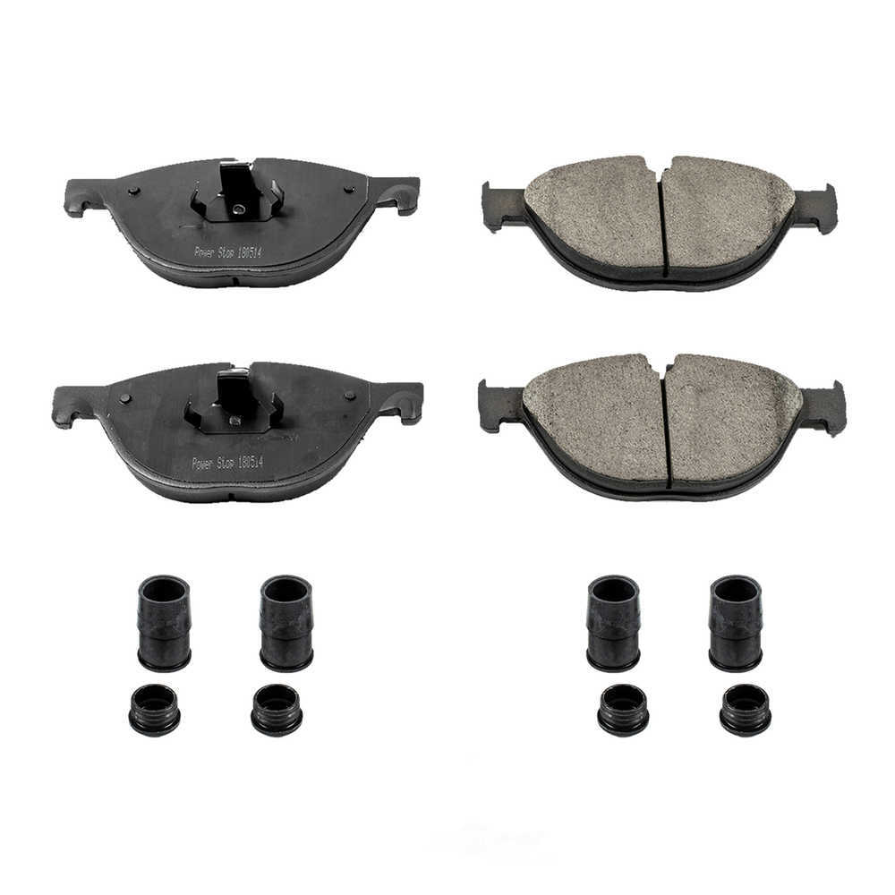POWER STOP - Power Stop - Front Z17 Low-Dust Ceramic Brake Pads with Hardware (Front) - PWS 17-1409