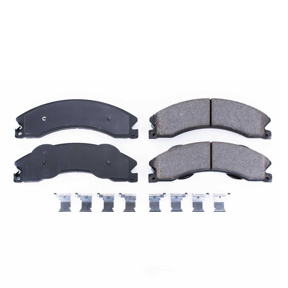 POWER STOP - Power Stop - Z17 Low-Dust Ceramic Brake Pads with Hardware (Rear) - PWS 17-1411