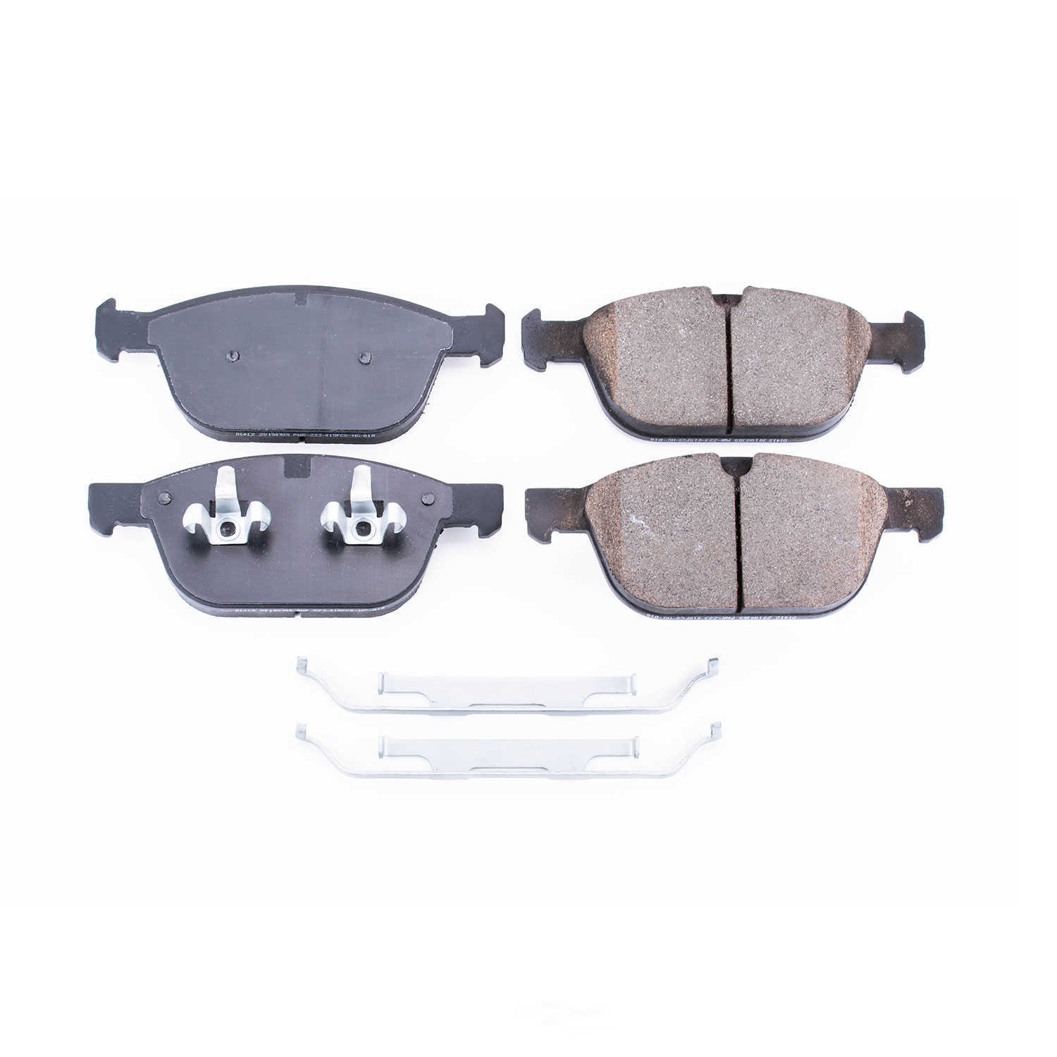 POWER STOP - Power Stop - Front Z17 Low-Dust Ceramic Brake Pads with Hardware (Front) - PWS 17-1412