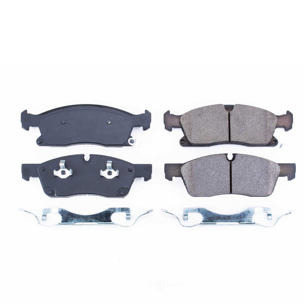POWER STOP - Power Stop - Front Z17 Low-Dust Ceramic Brake Pads with Hardware (Front) - PWS 17-1455