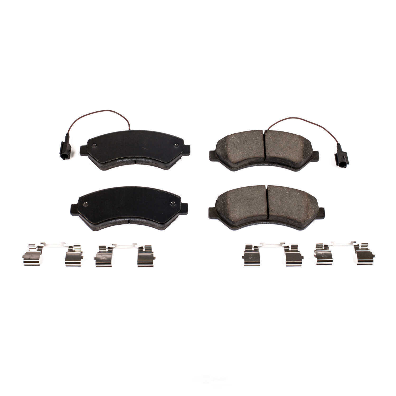 POWER STOP - Power Stop - Front Z17 Low-Dust Ceramic Brake Pads with Hardware (Front) - PWS 17-1540