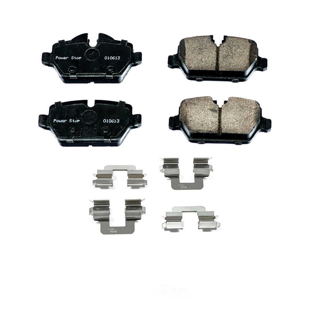 POWER STOP - Power Stop - Rear Z17 Low-Dust Ceramic Brake Pads with Hardware (Rear) - PWS 17-1554