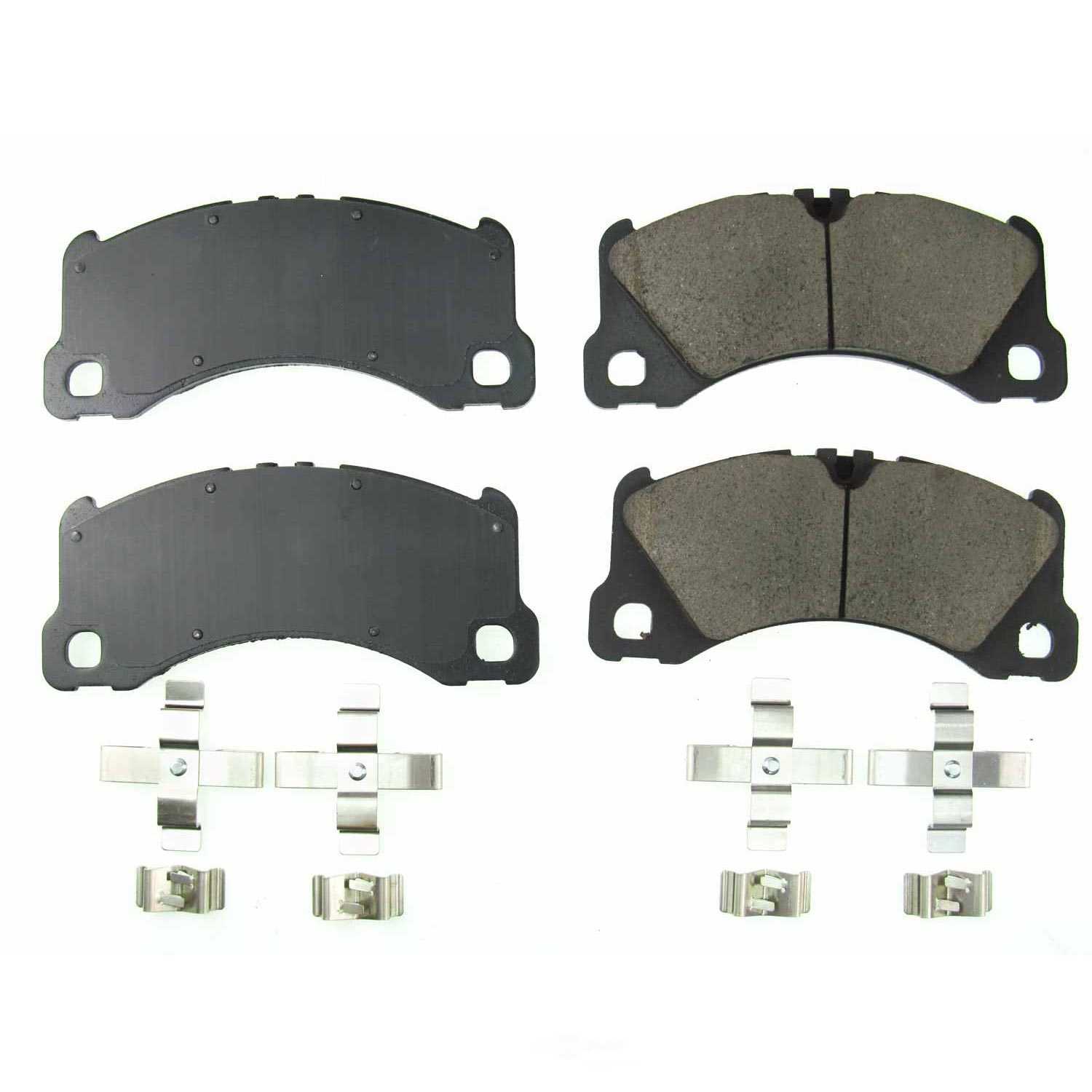 POWER STOP - Power Stop - Front Z17 Low-Dust Ceramic Brake Pads with Hardware (Front) - PWS 17-1577