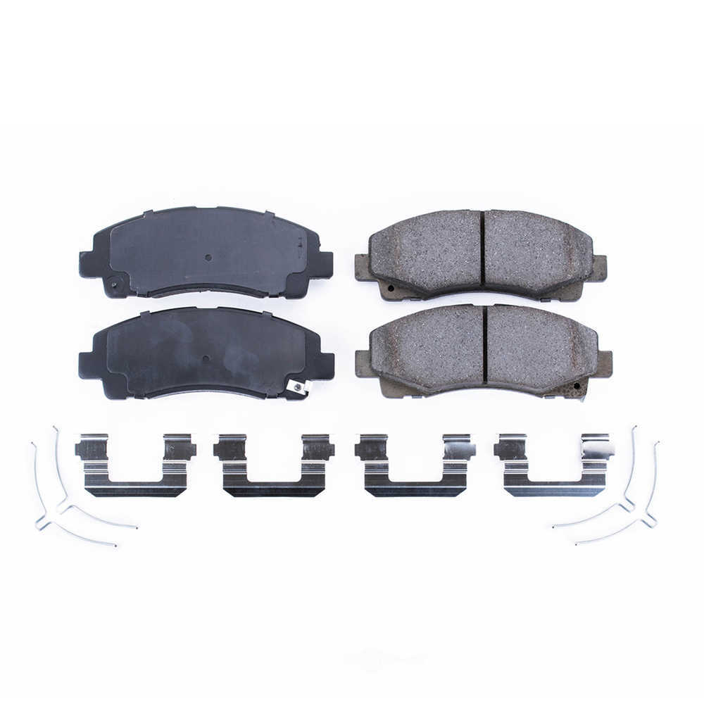 POWER STOP - Power Stop - Front Z17 Low-Dust Ceramic Brake Pads with Hardware (Front) - PWS 17-1584