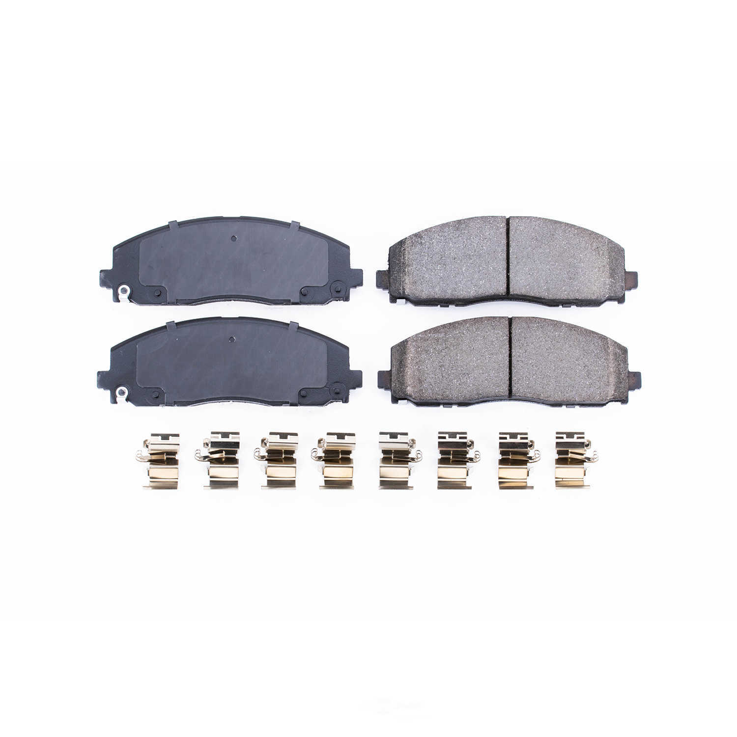POWER STOP - Power Stop - Front Z17 Low-Dust Ceramic Brake Pads with Hardware (Front) - PWS 17-1589