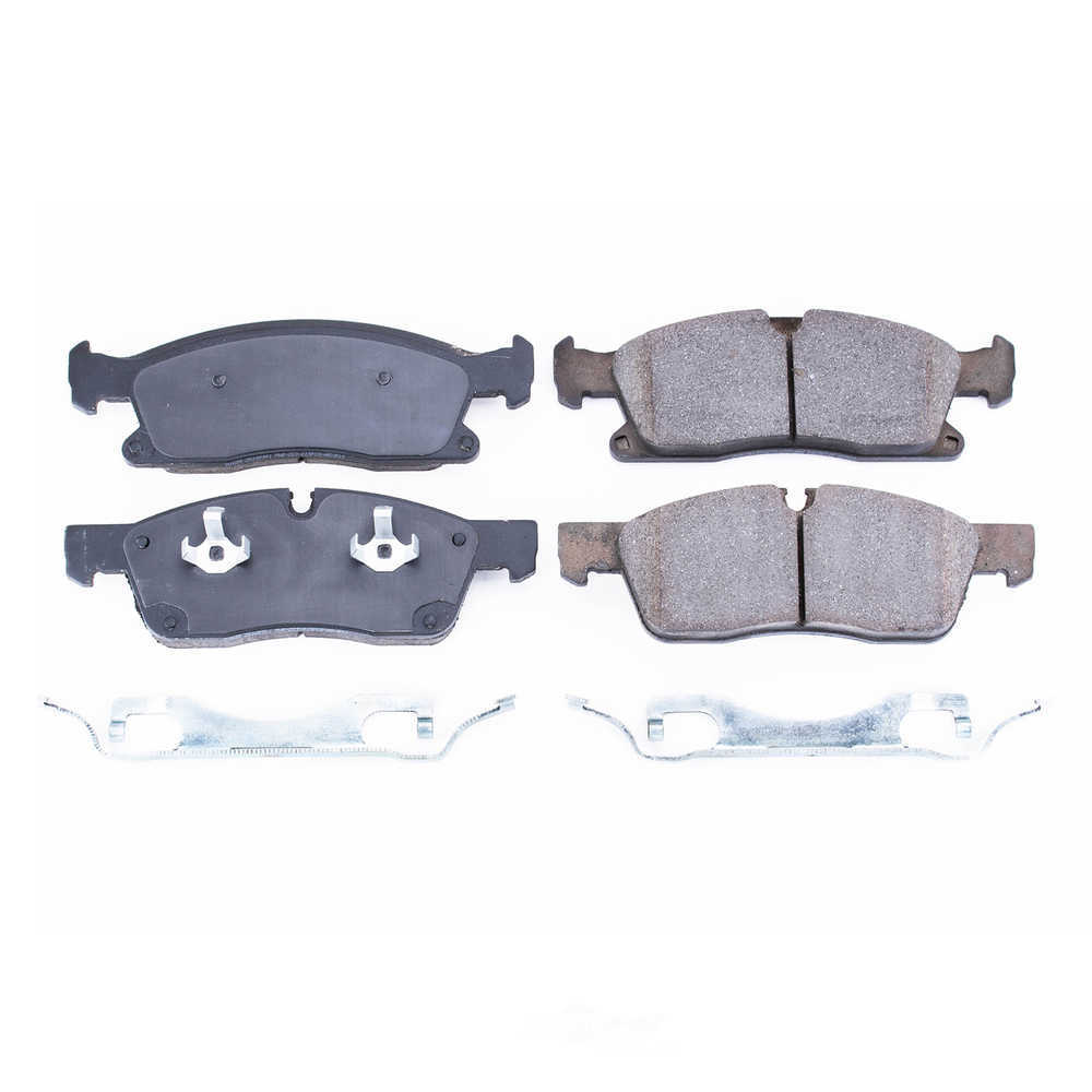 POWER STOP - Power Stop - Front Z17 Low-Dust Ceramic Brake Pads with Hardware (Front) - PWS 17-1629
