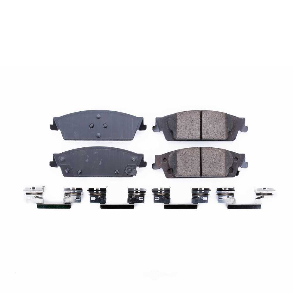 POWER STOP - Power Stop - Rear Z17 Low-Dust Ceramic Brake Pads with Hardware (Rear) - PWS 17-1707