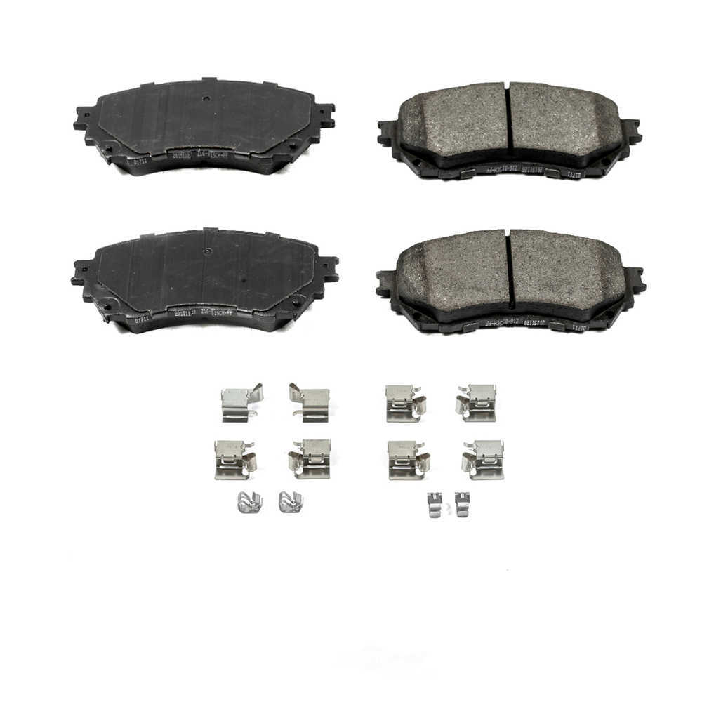 POWER STOP - Power Stop - Front Z17 Low-Dust Ceramic Brake Pads with Hardware (Front) - PWS 17-1711