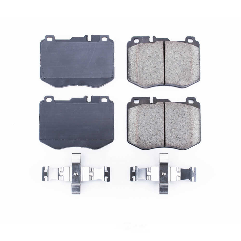 POWER STOP - Power Stop - Front Z17 Low-Dust Ceramic Brake Pads with Hardware (Front) - PWS 17-1796