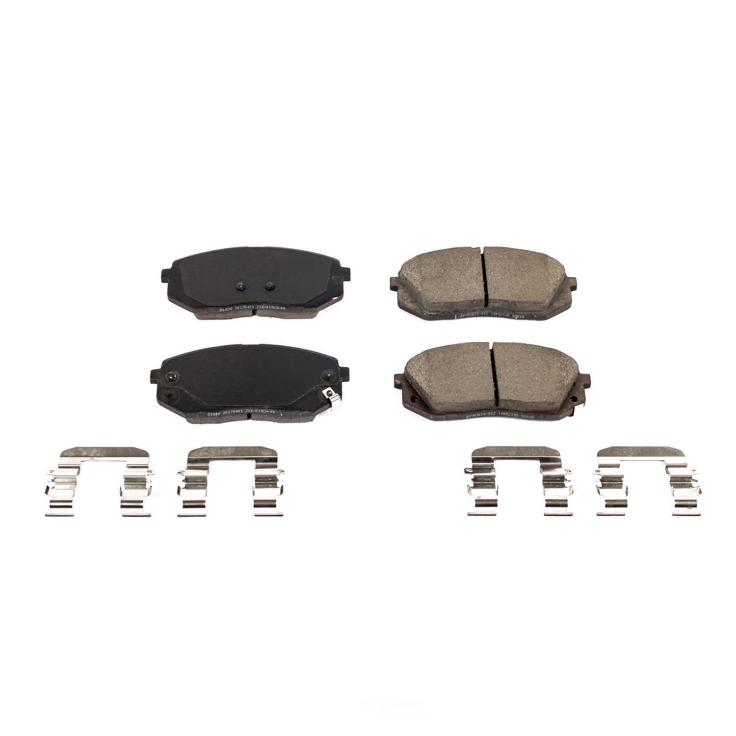 POWER STOP - Power Stop - Front Z17 Low-Dust Ceramic Brake Pads with Hardware (Front) - PWS 17-1826