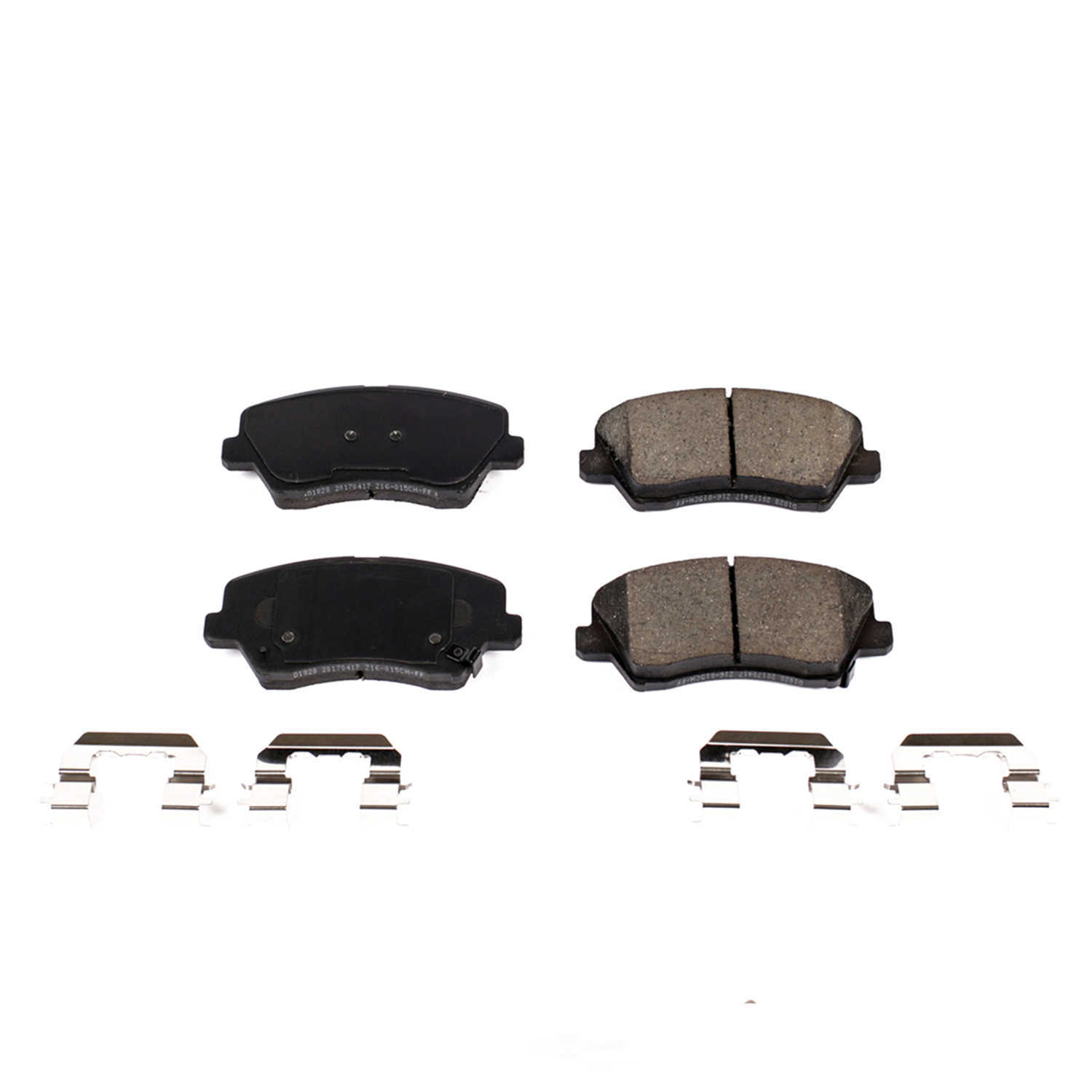 POWER STOP - Power Stop - Front Z17 Low-Dust Ceramic Brake Pads with Hardware (Front) - PWS 17-1828
