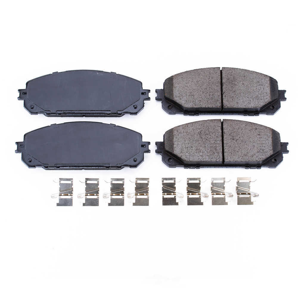 POWER STOP - Power Stop - Front Z17 Low-Dust Ceramic Brake Pads with Hardware (Front) - PWS 17-1843