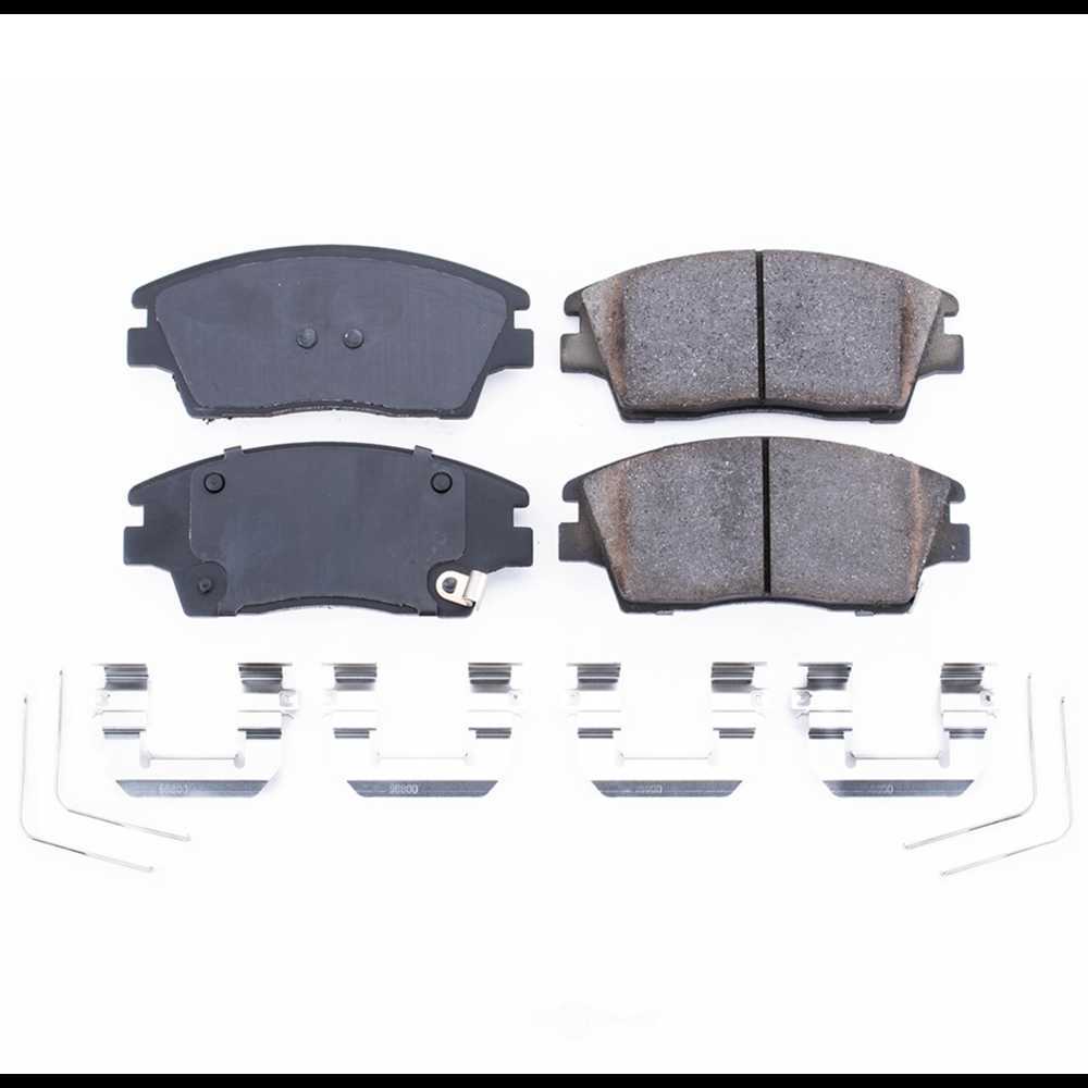 POWER STOP - Power Stop - Front Z17 Low-Dust Ceramic Brake Pads with Hardware (Front) - PWS 17-1847