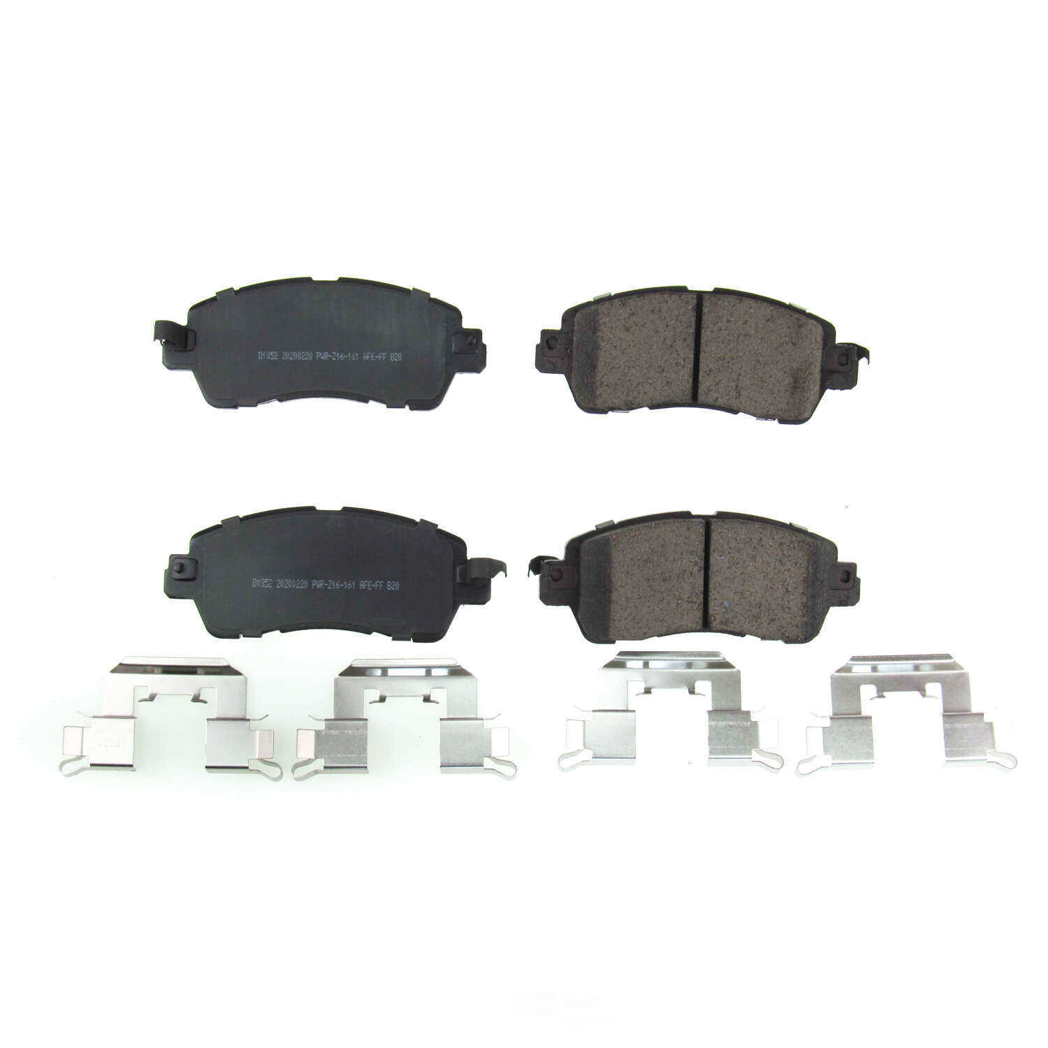 POWER STOP - Power Stop - Front Z17 Low-Dust Ceramic Brake Pads with Hardware (Front) - PWS 17-1852