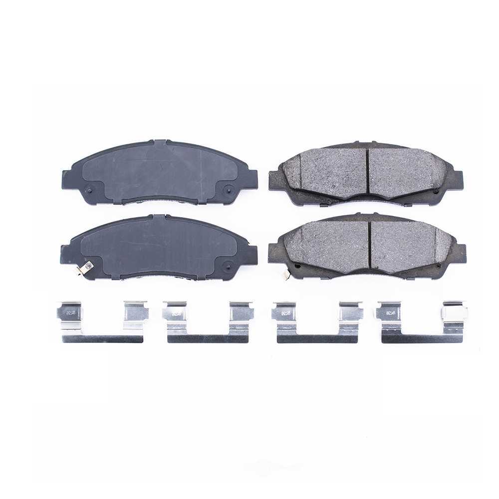 POWER STOP - Power Stop - Front Z17 Low-Dust Ceramic Brake Pads with Hardware (Front) - PWS 17-1896