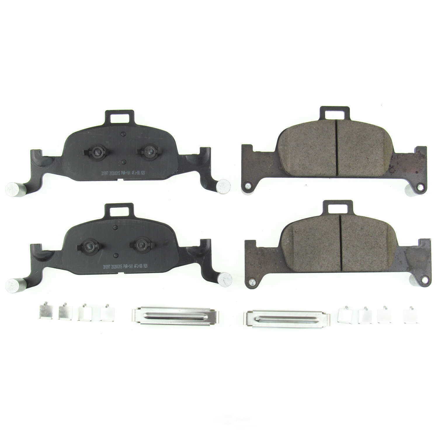 POWER STOP - Power Stop - Front Z17 Low-Dust Ceramic Brake Pads with Hardware (Front) - PWS 17-1897