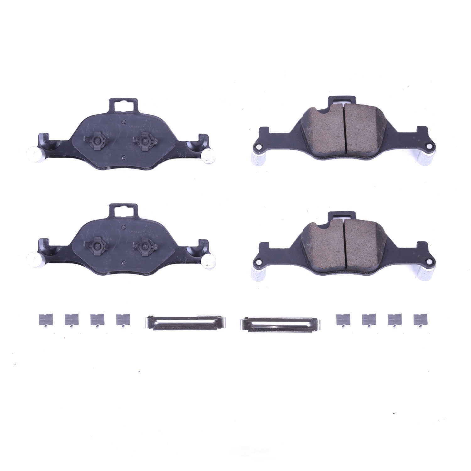 POWER STOP - Power Stop - Front Z17 Low-Dust Ceramic Brake Pads with Hardware (Front) - PWS 17-2060