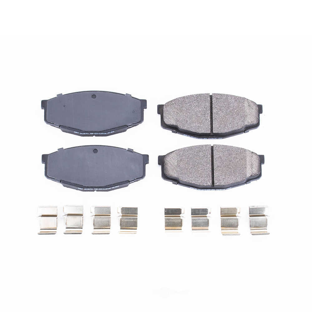 POWER STOP - Power Stop - Front Z17 Low-Dust Ceramic Brake Pads with Hardware (Front) - PWS 17-207