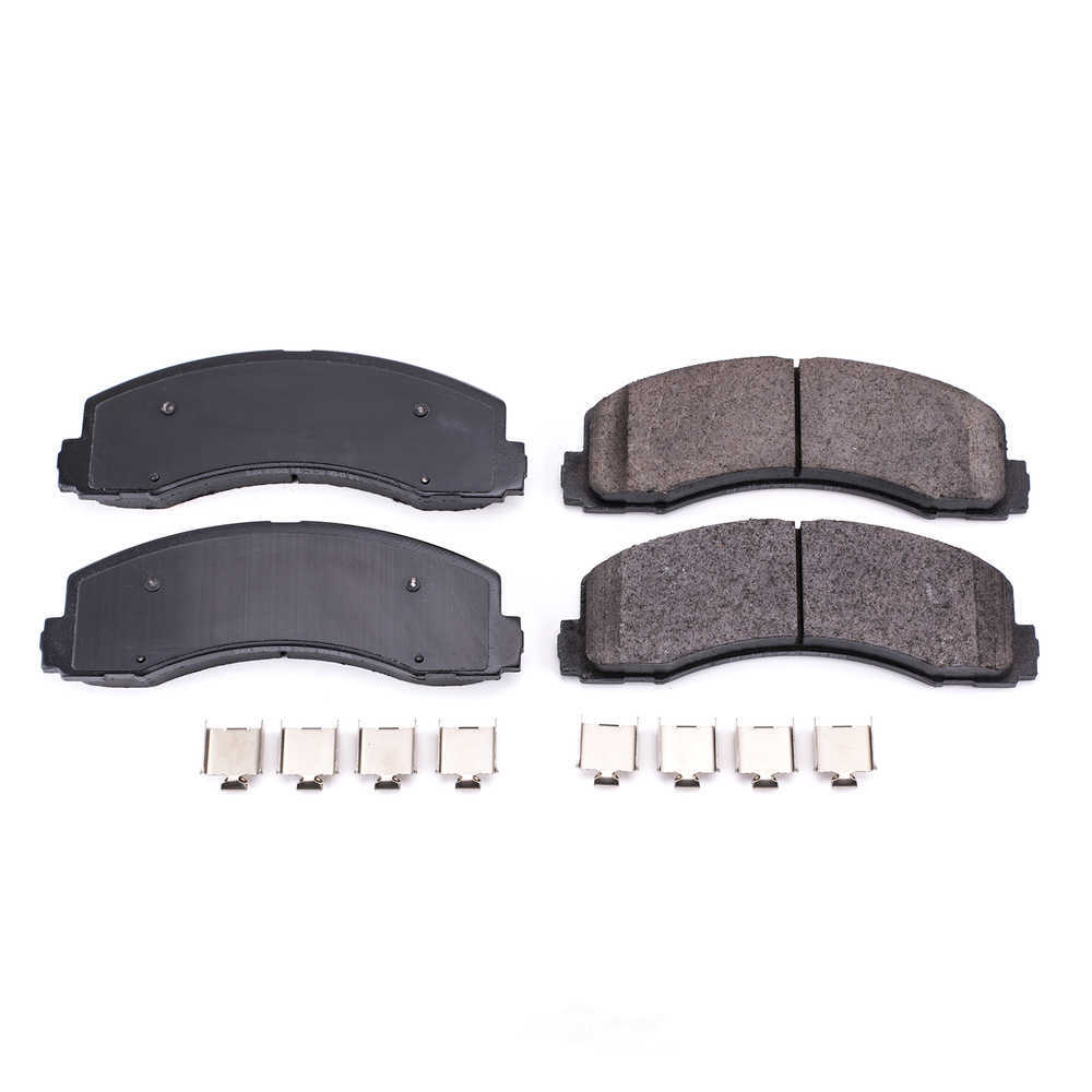 POWER STOP - Power Stop - Front Z17 Low-Dust Ceramic Brake Pads with Hardware (Front) - PWS 17-2087
