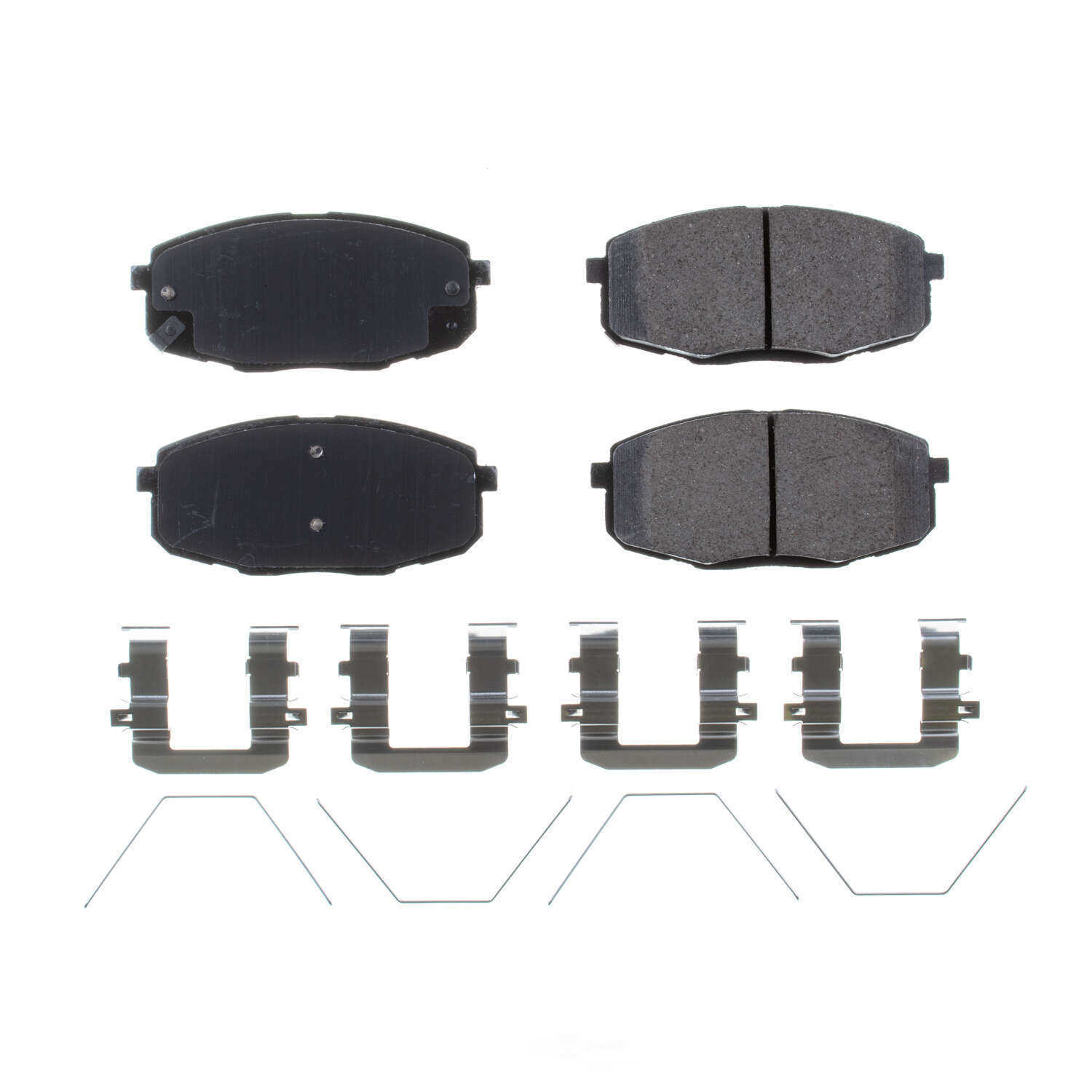 POWER STOP - Power Stop - Front Z17 Low-Dust Ceramic Brake Pads with Hardware (Front) - PWS 17-2094